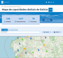 A Xunta publica en formato aberto os datos do Mapa de Capacidades Dixitais de Galicia